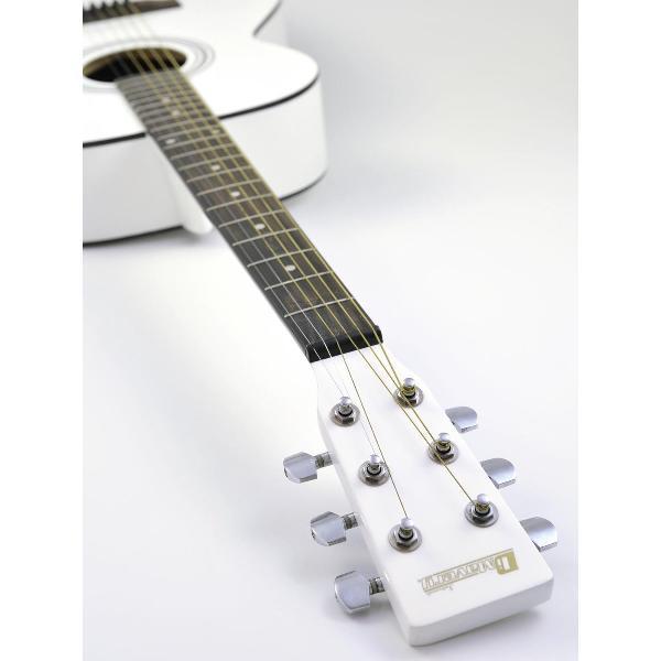 DIMAVERY AW-303 western gitaar - steelstringgitaar wit