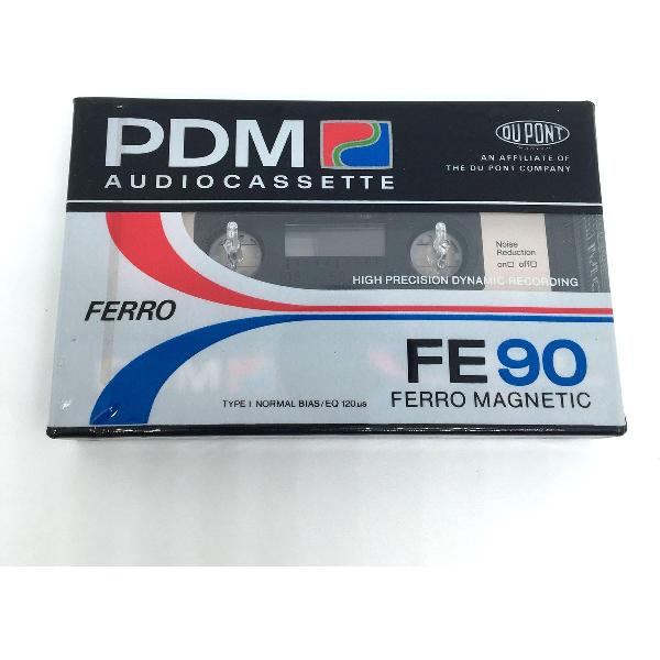 Audio Cassettebandje PDM Ferro FE-90 Type I / jaar 1987-89 / Uiterst geschikt voor alle opnamedoeleinden / Sealed Blanco Cassettebandje / Cassettedeck / Walkman / PDM cassettebandje.