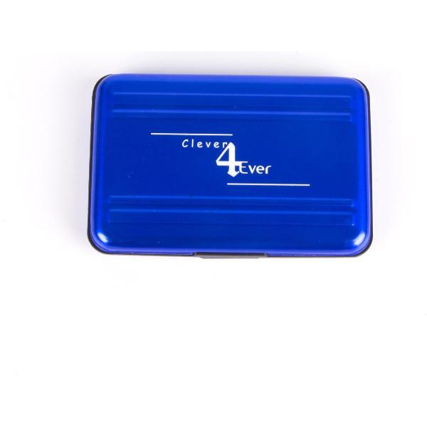 Clever4Ever - SD Kaart houder - 16 plekken - Waterdicht - Geheugenkaart houder - Micro-SD kaart houder - Blauw