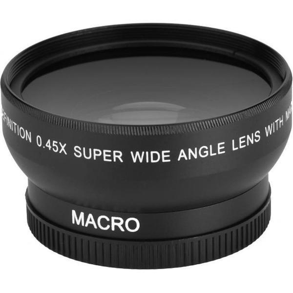 52mm 0.45x groothoek en macro converter opzetlens