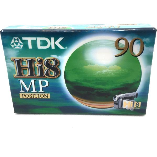 TDK Hi8 MP 90 video tape / LP 180min - SP 90min / Video Camcorder Cassette Tape.