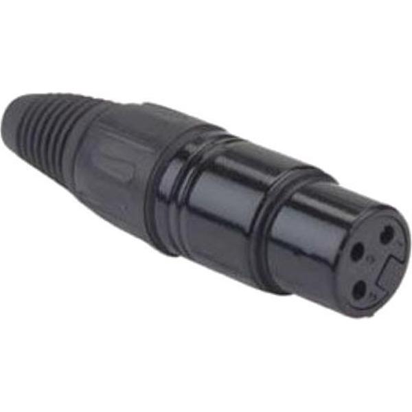 DAP Audio DAP N-CON 3-polige XLR female connector, Zwart, zwarte eindkap Home entertainment - Accessoires