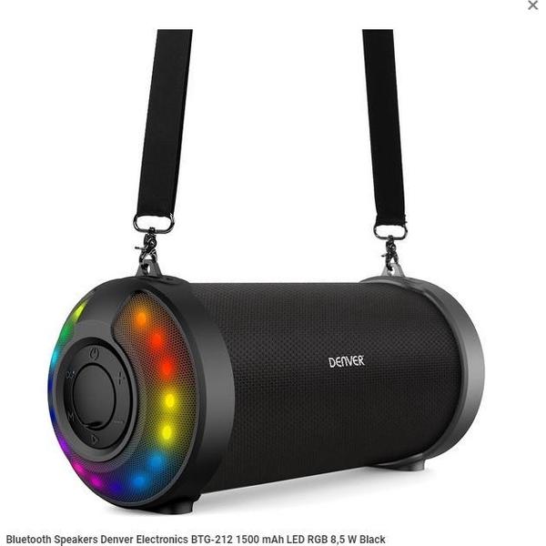 BLUETOOTH SPEAKERS DENVER ELECTRONICS BTG-212 1500 MAH LED RGB 8,5 W BLACK