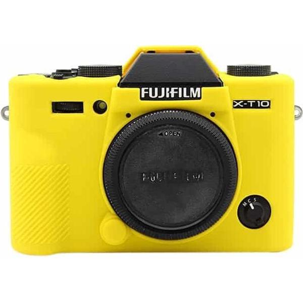 PULUZ zachte siliconen beschermhoes voor FUJIFILM XT10 (geel)