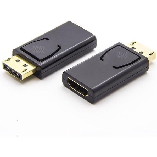 NÖRDIC DPHM-100 DisplayPort naar HDMI adapter - 4K 30Hz - Zwart