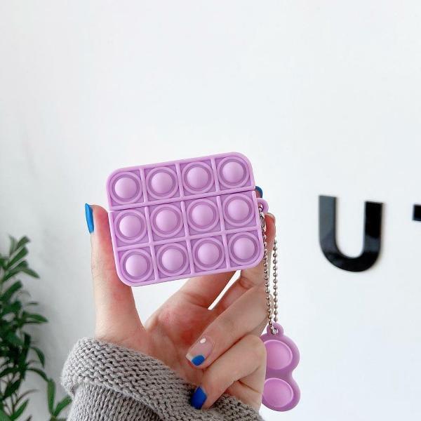 Rodent Pioneer Case Cover Voor Airpods Pro - Siliconen Paars | Watchbands-shop.nl