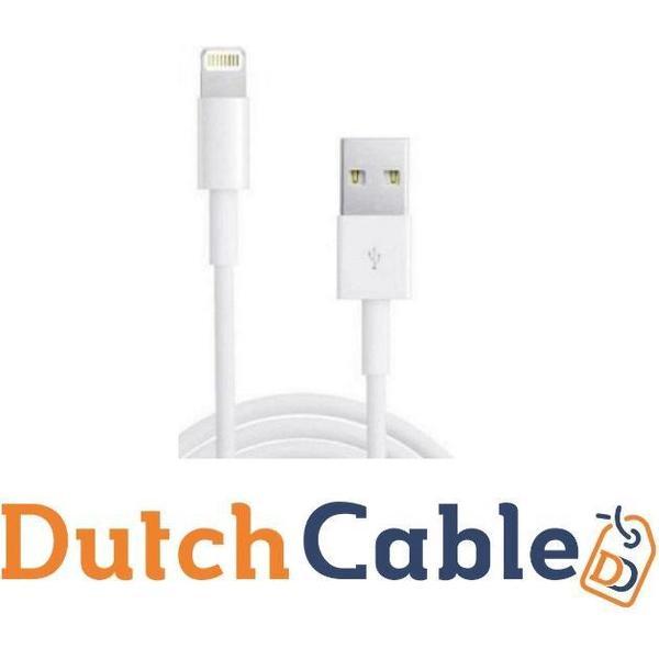 Dutch Cable - Iphone - Lightning - oplaad kabel - 2 meterApple iPhone XR / XS Max / XS / 8 (Plus) / 7 / 6 + voor Apple iPad 9.7 (2018 / 2017) / Pro / Mini / 2/3/4