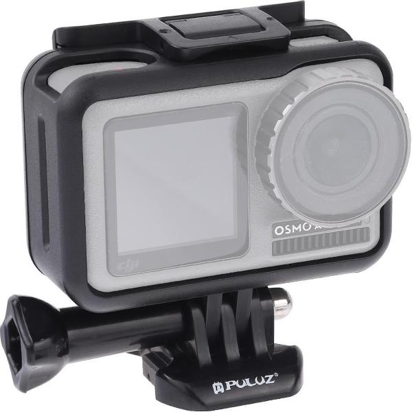 PULUZ Standard Border Frame ABS beschermende kooi voor DJI Osmo Action, met gesp Basic Mount & Screw (zwart)