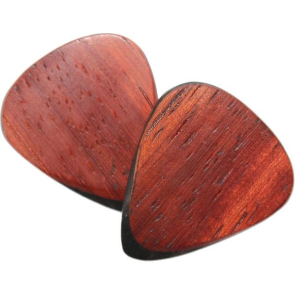 Padoek houten fusion plectrum met Ebben kern 2-pack 3.00 mm