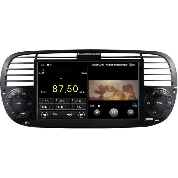Android 10 Navigatie Fiat 500 carkit usb touchscreen
