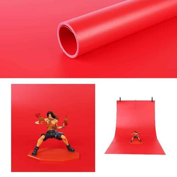 120x200cm PVC-papier Matte fotografie-achtergrond (rood)