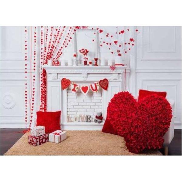 2.1mx 1.5m Valentijnsdag Persoonlijkheid Foto Fotografie Achtergronddoek (026)