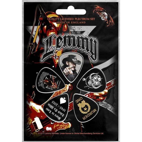 Lemmy plectrum Stone Deaf Forever Set van 5 plectrums 0.80 mm