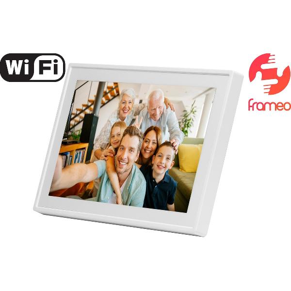 Denver PFF-711 White - Digitale Fotolijst - Fotokader - 7 inch - IPS touchscreen - met Frameo software - Wit