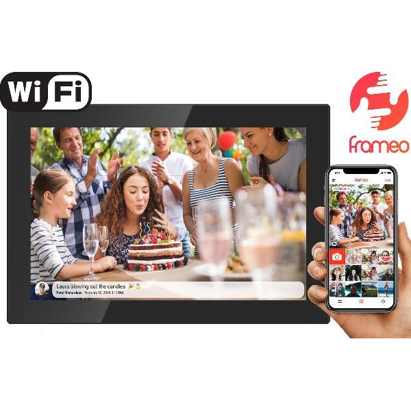 Denver PFF-1017Black 10.1 - Digitale fotolijst - fotokader - met FRAMEO software 16GB - Glazen touchscreen- Zwart