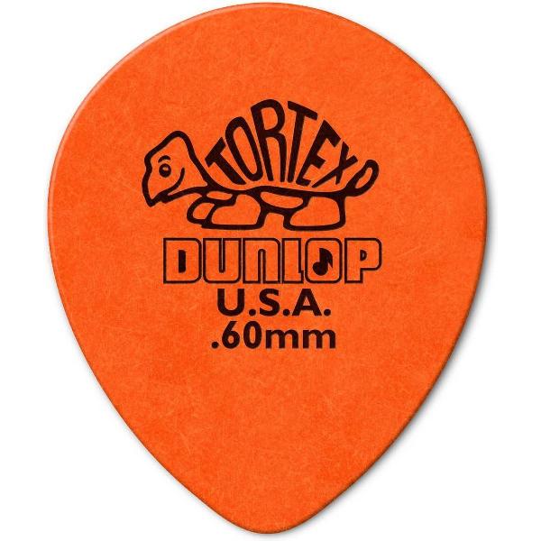 Dunlop Tortex Teardrop Pick 0.60 mm 6-pack plectrum
