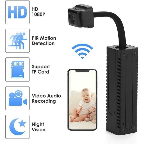 Spy Hd Draadloze Mini Camera met Oplaadbare ingebouwde batterij Real-Time Surveillance Night Versie Micro Camera Ip/Ap Video Recorder Micro Camcorder Motion detectie