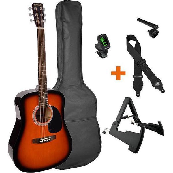 Akoestische gitaarpakket - beginner gitaar - western gitaar - Gitaar met tas - Gitaar met standaard - Gitaar met stemapparaat - Gitaar voor volwassenen - Starter gitaar voor volwassenen - Akoestische gitaar