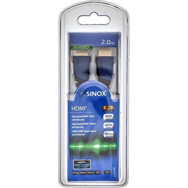 Sinox 8K HDMI kabel - V2.1 8K/UHD 60 Hz 2 mtr.