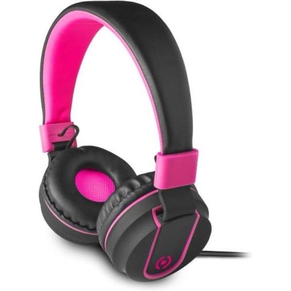 Celly Ultrabeat Headset Hoofdband 3,5mm-connector Zwart, Roze