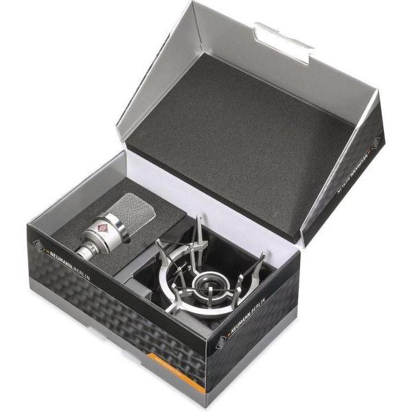 Neumann TLM 102 studio set - nickel - Studiomicrofoon (groot membraam), incl. EA 4 bk shockmount, nickel
