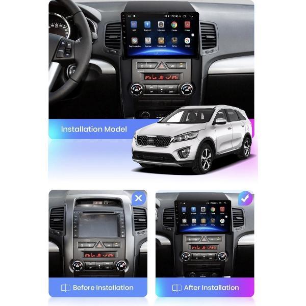 KIA sorento multimedia systeem met Android 10 en groot 10 inch scherm.