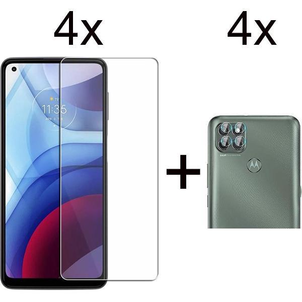 Beschermglas Motorola G9 Power screenprotector 4 stuks - Motorola G9 Power screen protector camera lens - 4 stuks - Motorola G9 Power screenprotector glas