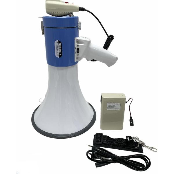 Megafoon - 70W met USB / SD mp3 speler + sirene en microfoon