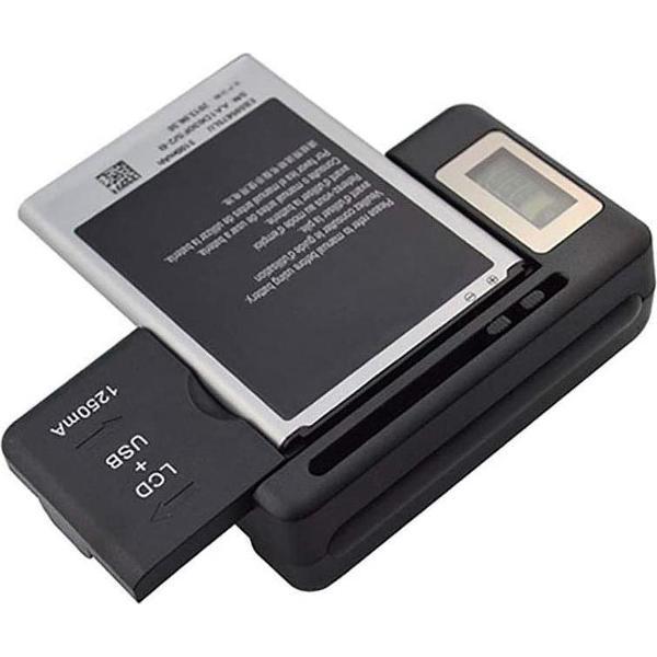 Universele LCD-batterijlader, reislader voor Samsung Galaxy S3 S4 S5 Note 2 3 4, Edge, Mega, LG, Huawei, HTC, ZTE, enz