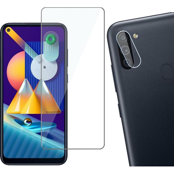 Samsung M11 Screenprotector - Samsung Galaxy M11 Screen Protector Glas en Samsung M11 Screenprotector Camera