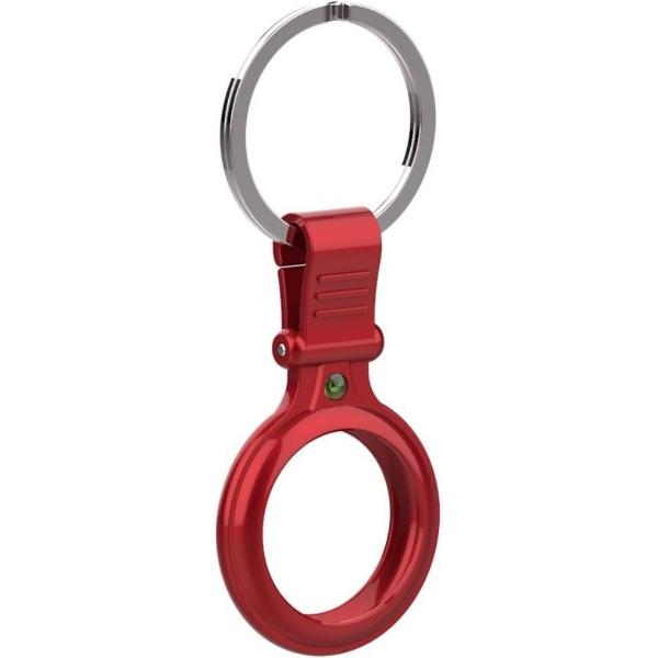 Apple AirTag Sleutelhanger Metalen Bescherm Cover Rood