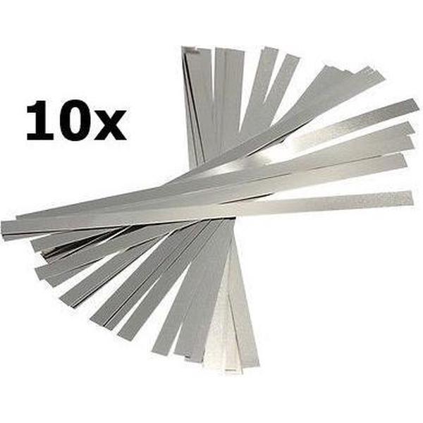 10 Stuks - Nikkel batterijsoldeerstrip - 0.15x7x100mm