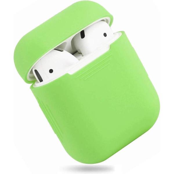 Bescherm Hoesje Cover voor Apple AirPods Case - Fel groen Lime Green