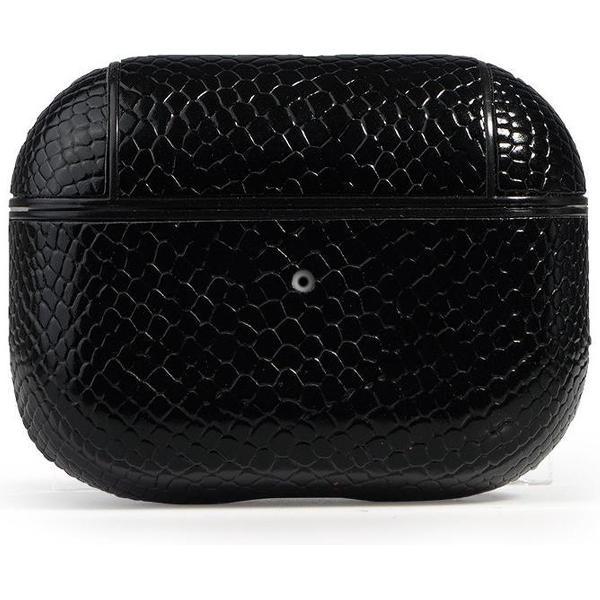 AirPods Pro Case Snake Black- AirPods Pro beschermhoesje- Leer - AirPods case