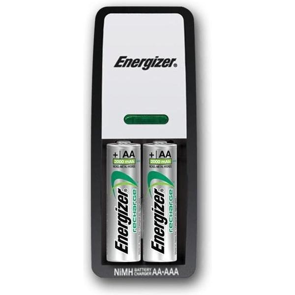 Energizer Mini AA / AAA Batterijlader incl. 2 x AA 2000 mAh batterijen