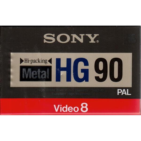 SONY VIDEO 8 - METAL HG 90 - PAL - P5-90HG - LP 180 MIN - SP 90 MIN- PAL - VINTAGE