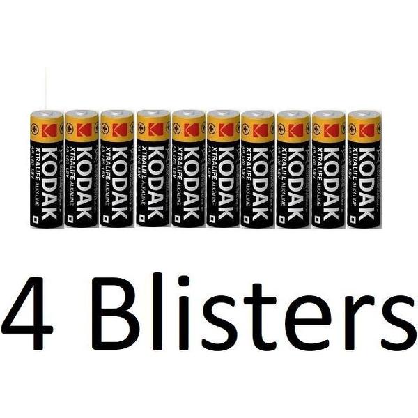 40 Stuks (4 Blister a 10 st) kodak xtralife AA Batterijen