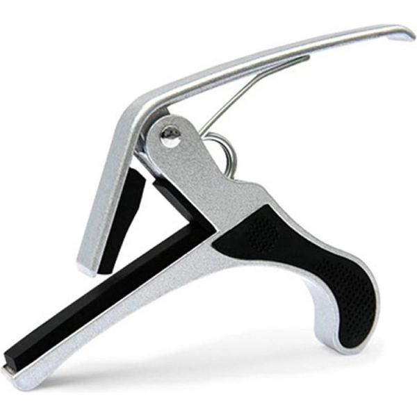 Gitaar Capodaster - Capo - Guitar - Elektrisch - Akoestisch - Aluminium - Zilver