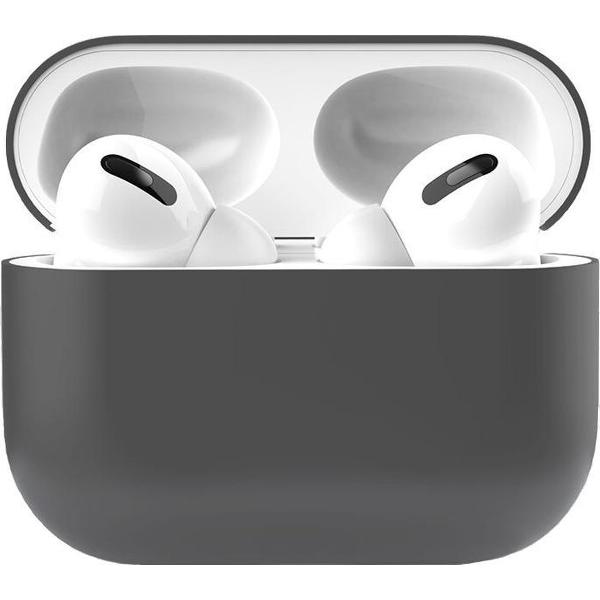 Apple Airpods Pro Siliconen - Case - Hoesje - Geschikt voor Apple Airpods Pro - Grijs