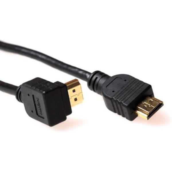 Advanced Cable Technology - 1.3 High Speed HDMI kabel - eenzijdig haaks - 3 m - Zwart