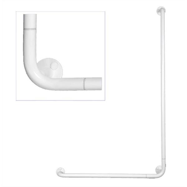Badkamer-toilet hoekhandgreep 90 graden 150 x 150 cm staal wit
