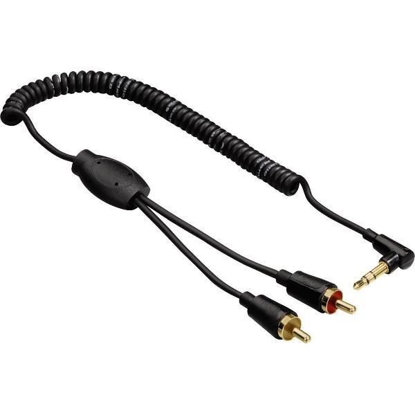 Hama audiokabel flexi slim 3,5mm jack - 2 cinch 1.5m, 3ster