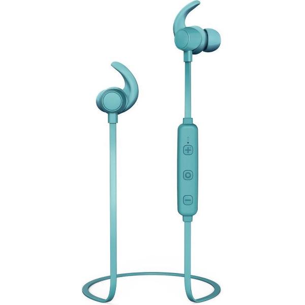 Thomson WEAR7208TQ Bluetooth®-koptelefoon, in-ear, microfoon, ear-hook, turquoise
