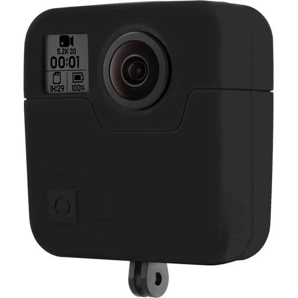 PULUZ voor GoPro Fusion siliconen beschermhoes (zwart)
