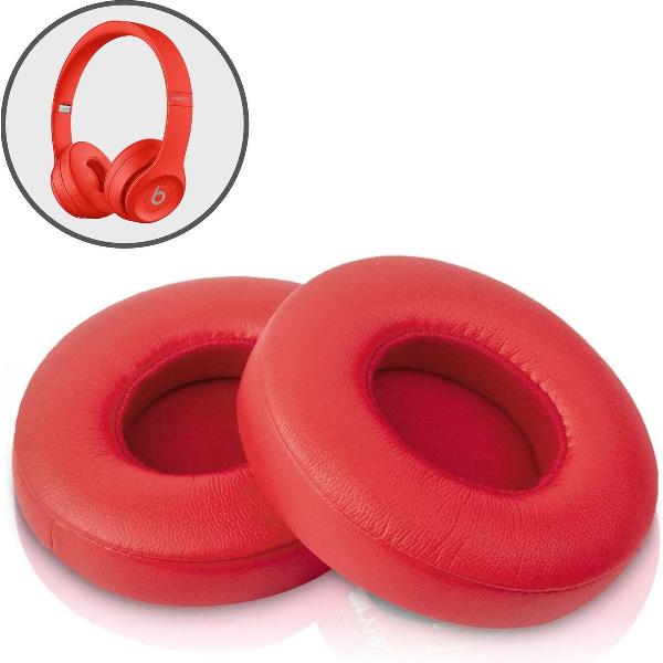 Oorkussens voor Beats By Dr. Dre Solo 2.0/3.0 wireless - Koptelefoon oorkussens voor Beats Solo rood