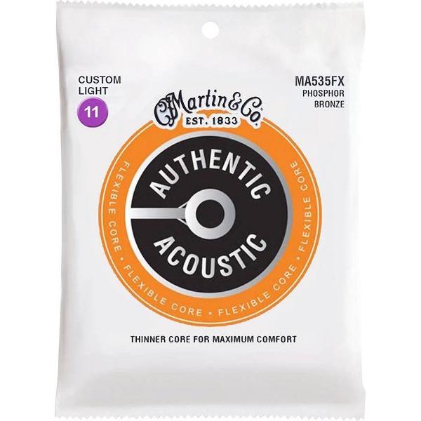Snarenset akoestisch Martin MA535FX phosphor bronze 11-52 Custom Light