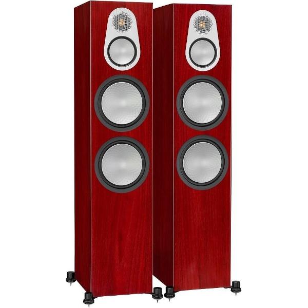 Monitor Audio Silver 500 - Krachtige Hifi Vloerstaande Luidspreker - Rosenut (Paar)