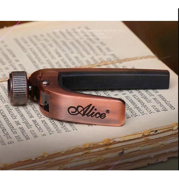 Grolla - Capos Guitar Electric Acoustic - Bass, Violin, Ukulele - Met 3 Plectrums