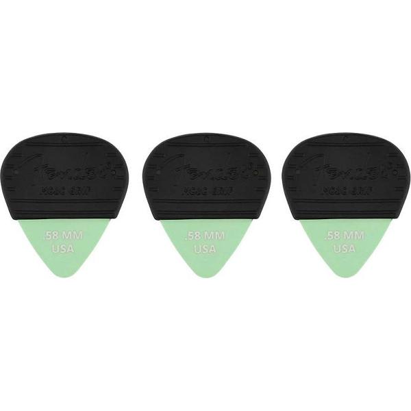 Fender Plectrum Mojo Grip dura-tone Delrin 0.58 3-pack
