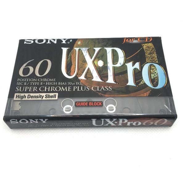 Audio Cassette Tape Sony UX-Pro 60 Chrome Class / Uiterst geschikt voor alle opnamedoeleinden / Sealed Blanco Cassettebandje / Cassettedeck / Walkman / Sony cassettebandje.
